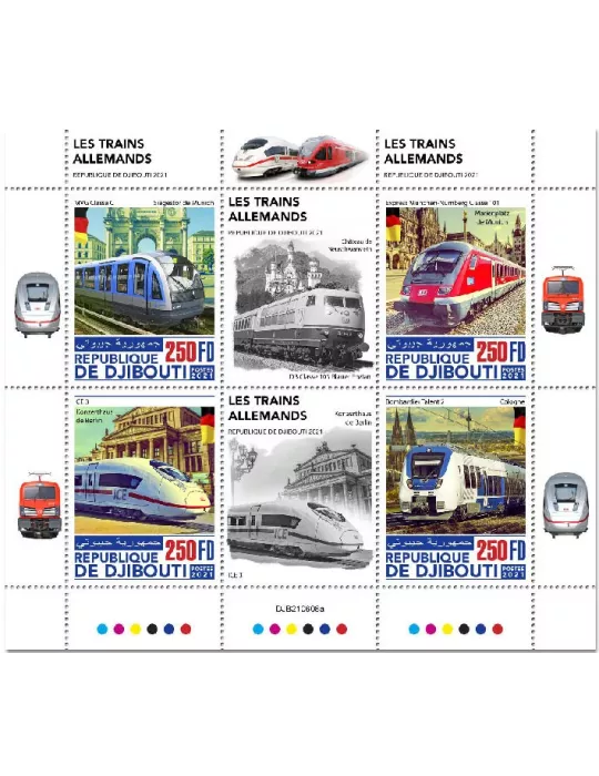 n° 3785/3788  - Timbre DJIBOUTI Poste