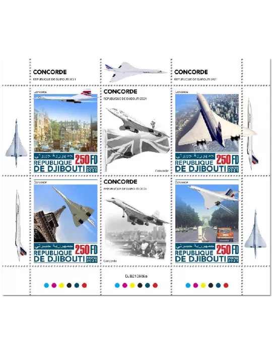 n° 3789/3792  - Timbre DJIBOUTI Poste