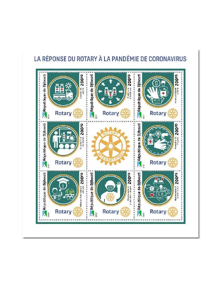 n° 3829/3836  - Timbre DJIBOUTI Poste