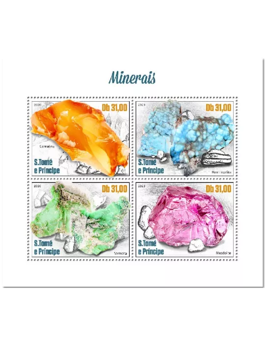 n° 7253/7256  - Timbre SAINT-THOMAS ET PRINCE Poste