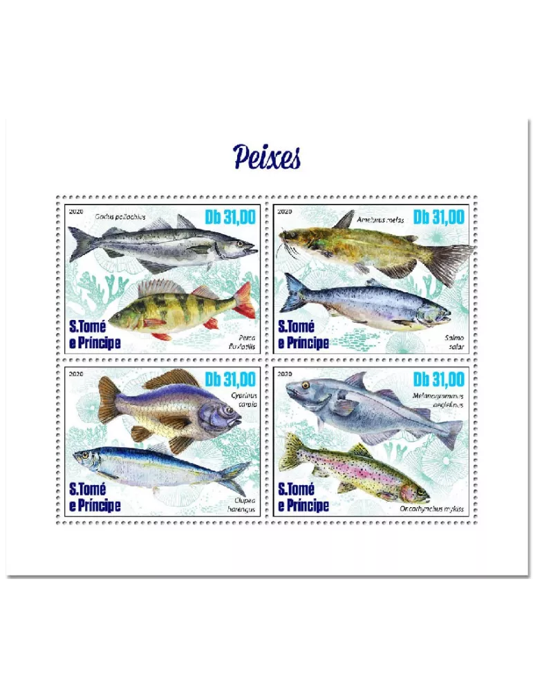 n° 7269/7272  - Timbre SAINT-THOMAS ET PRINCE Poste
