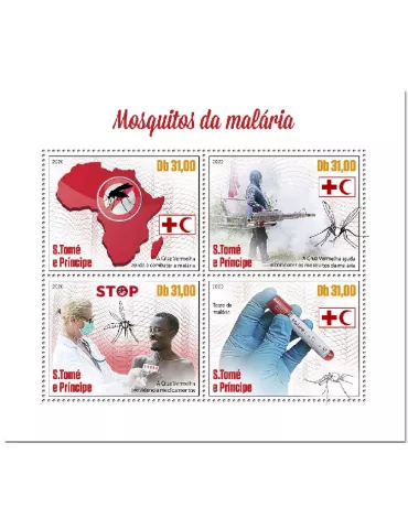 n° 7281/7284  - Timbre SAINT-THOMAS ET PRINCE Poste