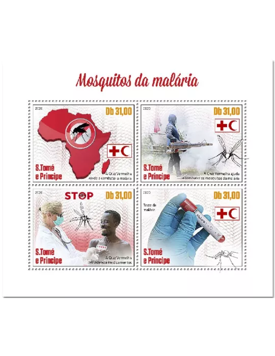 n° 7281/7284  - Timbre SAINT-THOMAS ET PRINCE Poste