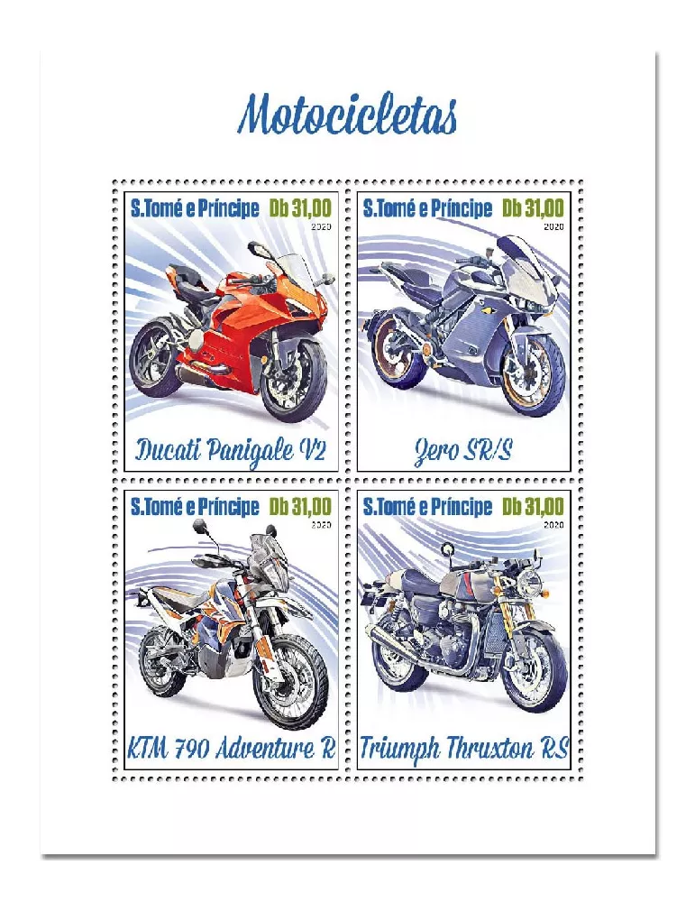 n° 7289/7292  - Timbre SAINT-THOMAS ET PRINCE Poste