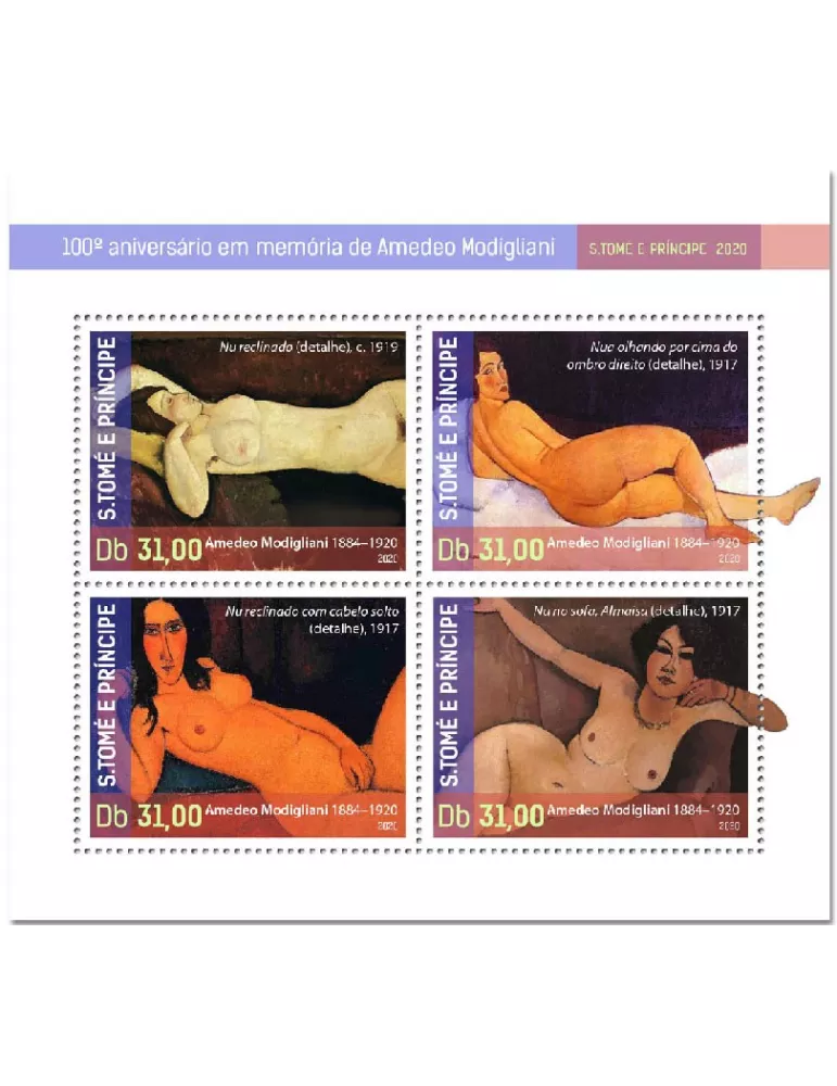 n° 7325/7328  - Timbre SAINT-THOMAS ET PRINCE Poste