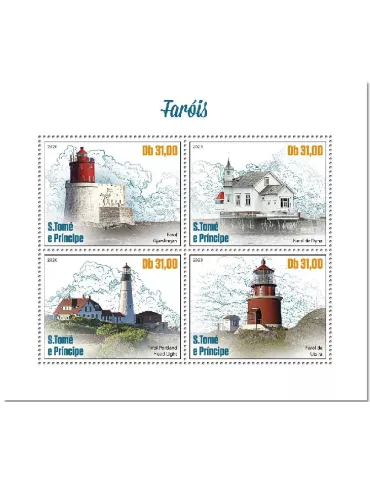 n° 7329/7332  - Timbre SAINT-THOMAS ET PRINCE Poste