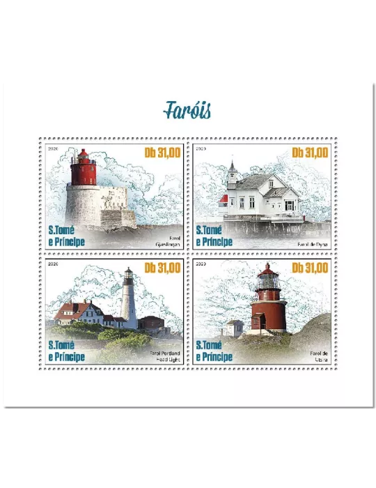 n° 7329/7332  - Timbre SAINT-THOMAS ET PRINCE Poste