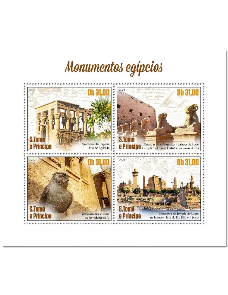 n° 7333/7336  - Timbre SAINT-THOMAS ET PRINCE Poste