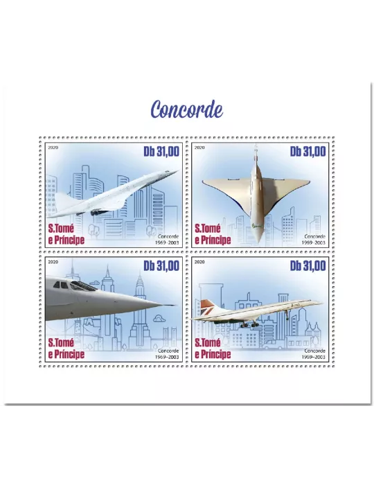 n° 7349/7352  - Timbre SAINT-THOMAS ET PRINCE Poste