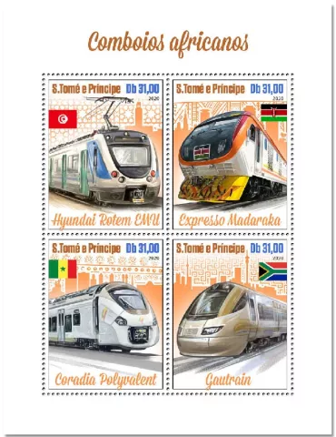 n° 7365/7368  - Timbre SAINT-THOMAS ET PRINCE Poste