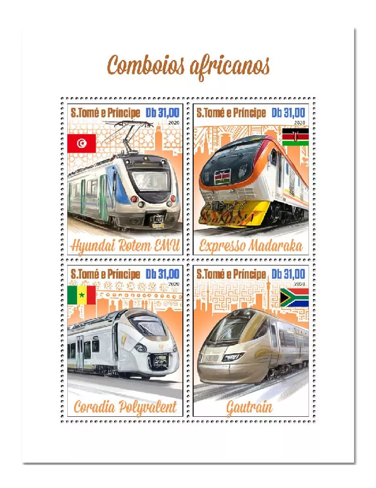 n° 7365/7368  - Timbre SAINT-THOMAS ET PRINCE Poste