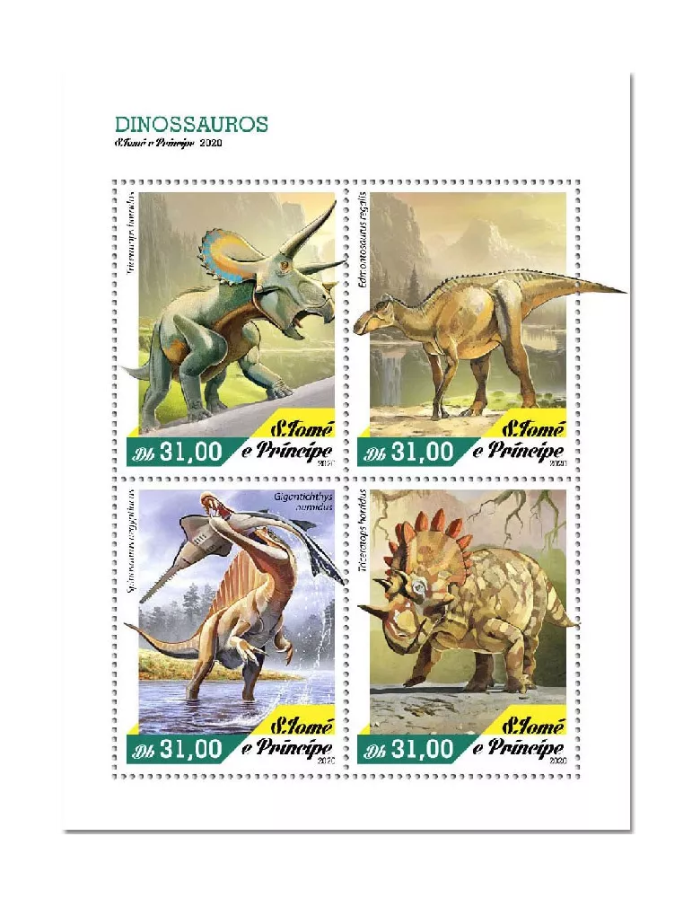 n° 7383/7386  - Timbre SAINT-THOMAS ET PRINCE Poste