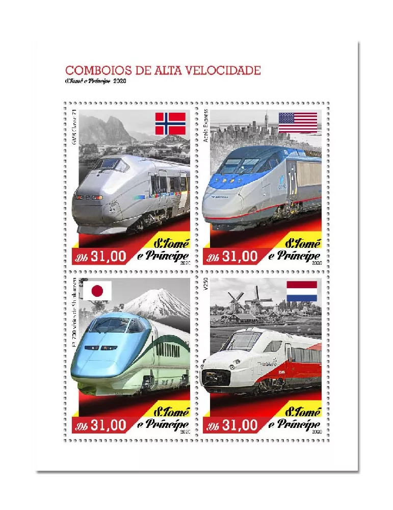 n° 7413/7416  - Timbre SAINT-THOMAS ET PRINCE Poste