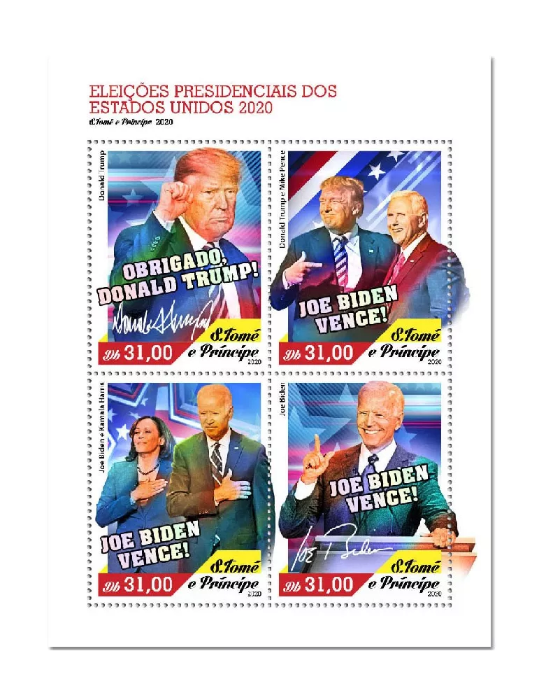 n° 7429/7432  - Timbre SAINT-THOMAS ET PRINCE Poste