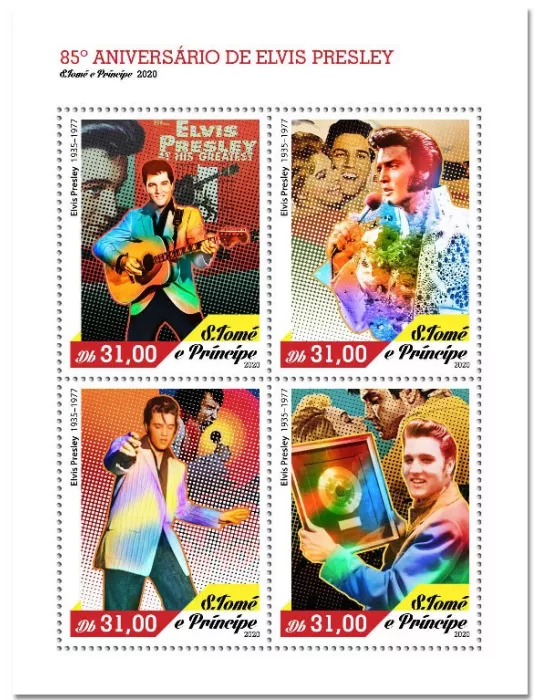 n° 7433/7436  - Timbre SAINT-THOMAS ET PRINCE Poste