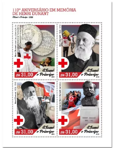 n° 7527/7530  - Timbre SAINT-THOMAS ET PRINCE Poste