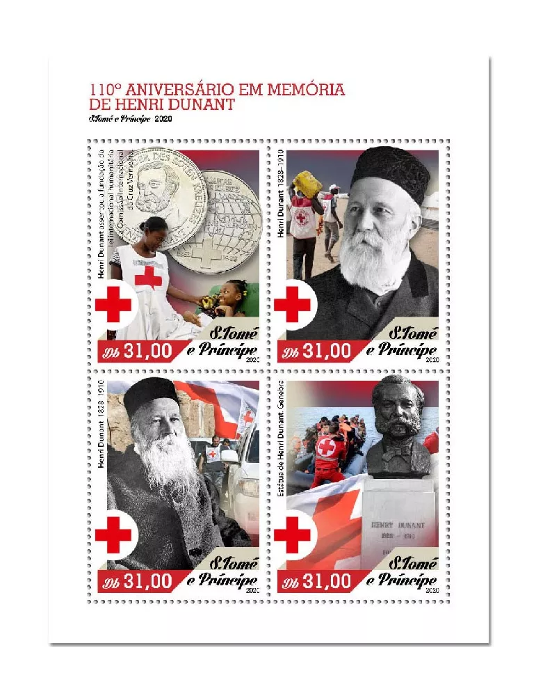 n° 7527/7530  - Timbre SAINT-THOMAS ET PRINCE Poste