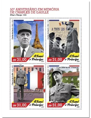 n° 7531/7534  - Timbre SAINT-THOMAS ET PRINCE Poste