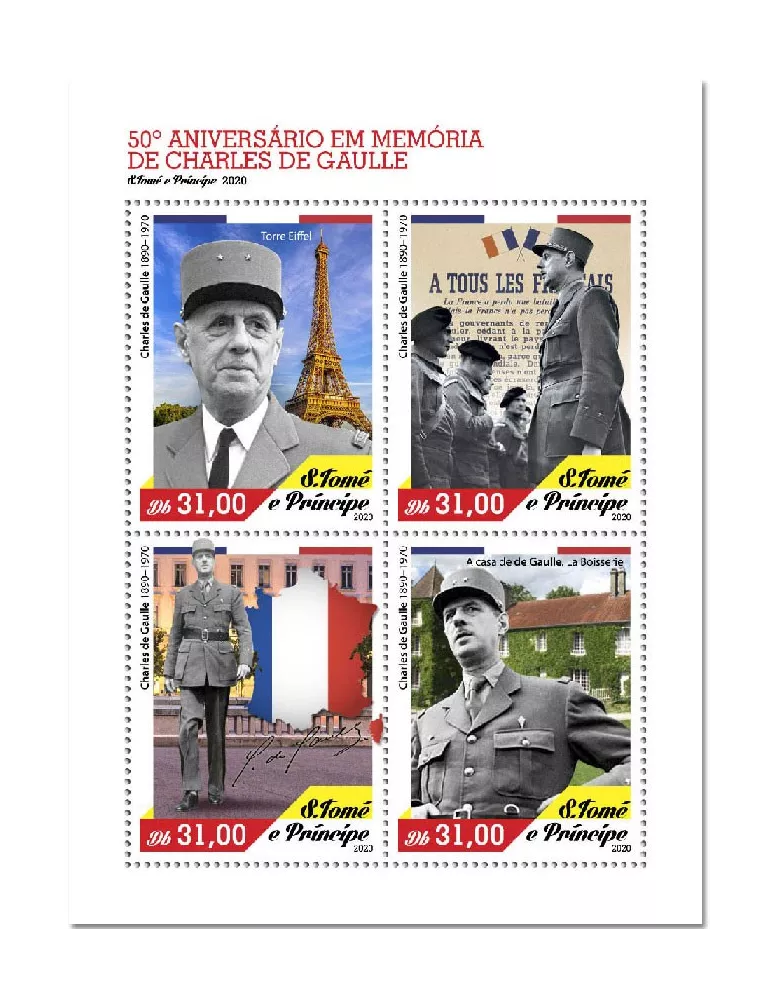 n° 7531/7534  - Timbre SAINT-THOMAS ET PRINCE Poste