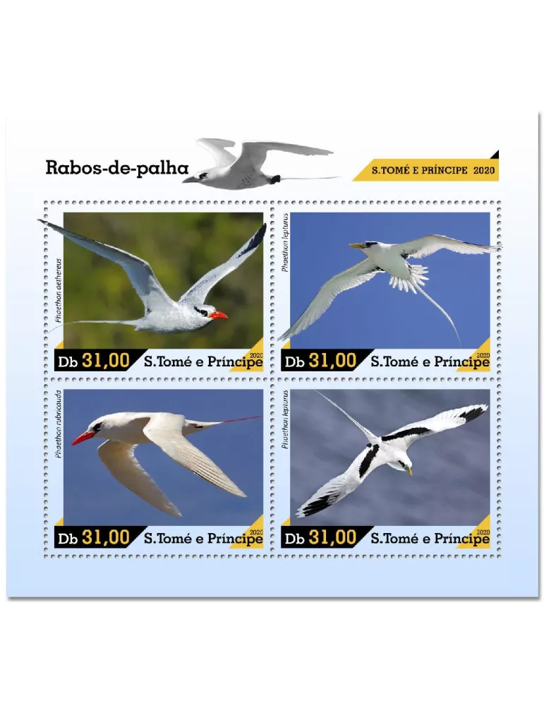 n° 7535/7538  - Timbre SAINT-THOMAS ET PRINCE Poste