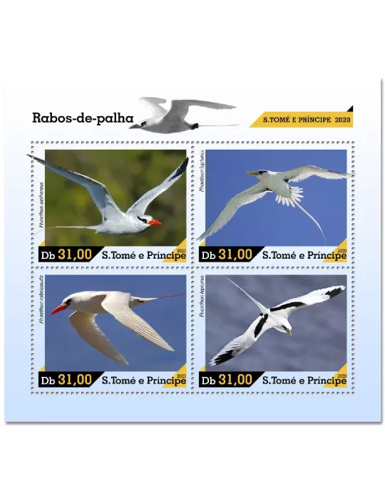 n° 7535/7538  - Timbre SAINT-THOMAS ET PRINCE Poste