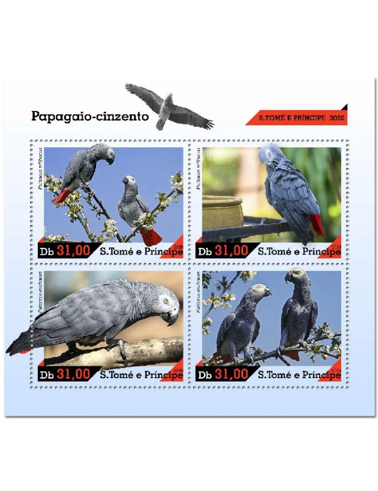 n° 7539/7542  - Timbre SAINT-THOMAS ET PRINCE Poste