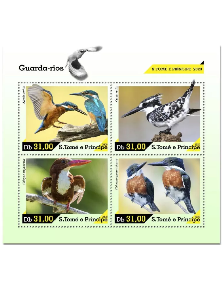 n° 7543/7546  - Timbre SAINT-THOMAS ET PRINCE Poste