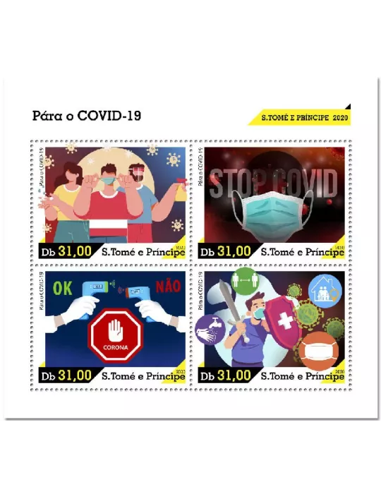 n° 7547/7550  - Timbre SAINT-THOMAS ET PRINCE Poste