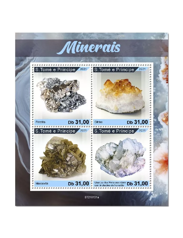 n° 7551/7554  - Timbre SAINT-THOMAS ET PRINCE Poste