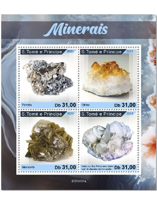 n° 7551/7554  - Timbre SAINT-THOMAS ET PRINCE Poste
