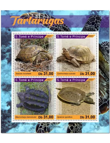 n° 7563/7566  - Timbre SAINT-THOMAS ET PRINCE Poste