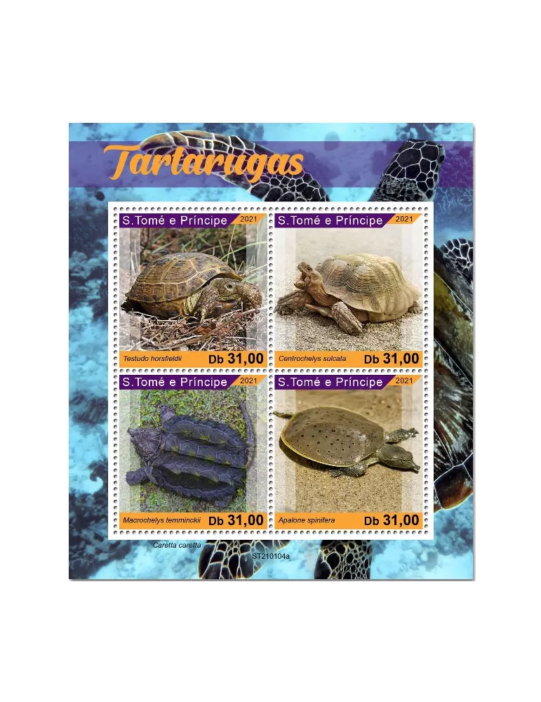 n° 7563/7566  - Timbre SAINT-THOMAS ET PRINCE Poste