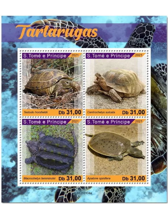 n° 7563/7566  - Timbre SAINT-THOMAS ET PRINCE Poste