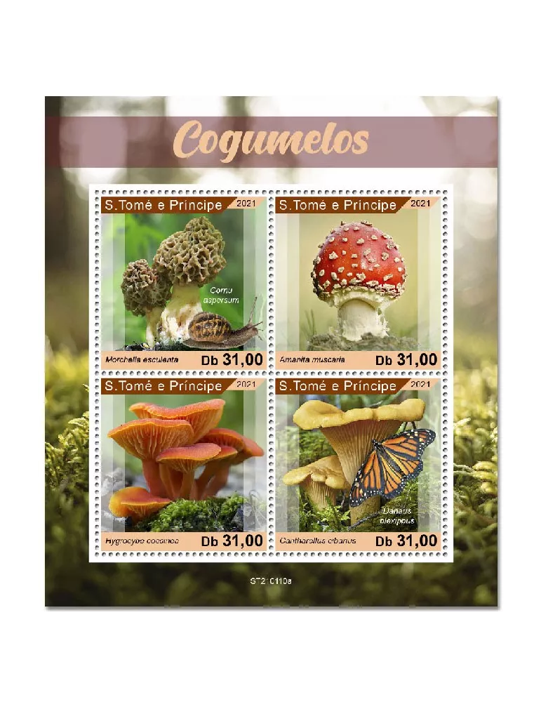 n° 7587/7590  - Timbre SAINT-THOMAS ET PRINCE Poste
