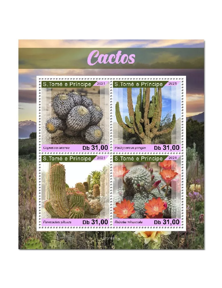 n° 7591/7594  - Timbre SAINT-THOMAS ET PRINCE Poste