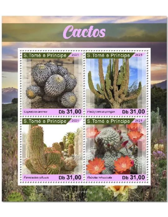 n° 7591/7594  - Timbre SAINT-THOMAS ET PRINCE Poste