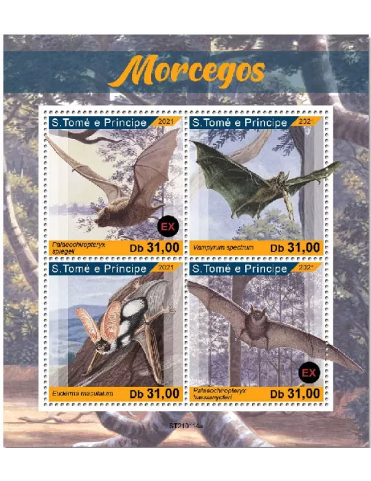 n° 7605/7608  - Timbre SAINT-THOMAS ET PRINCE Poste