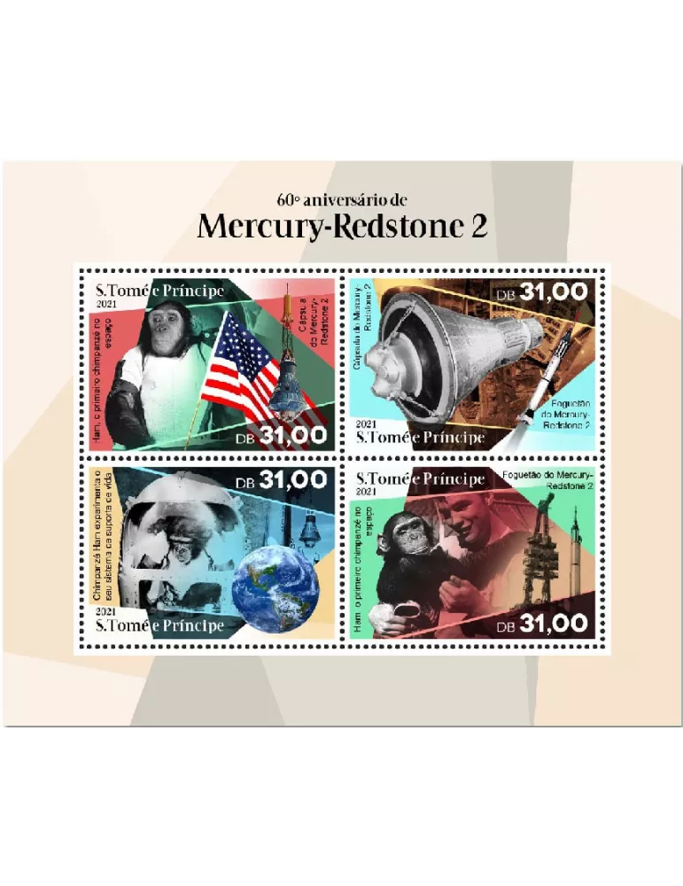 n° 7613/7616  - Timbre SAINT-THOMAS ET PRINCE Poste