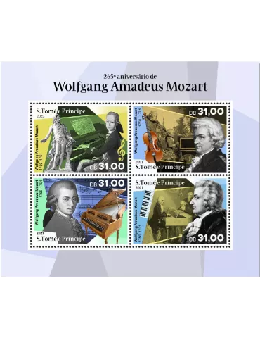 n° 7621/7624  - Timbre SAINT-THOMAS ET PRINCE Poste