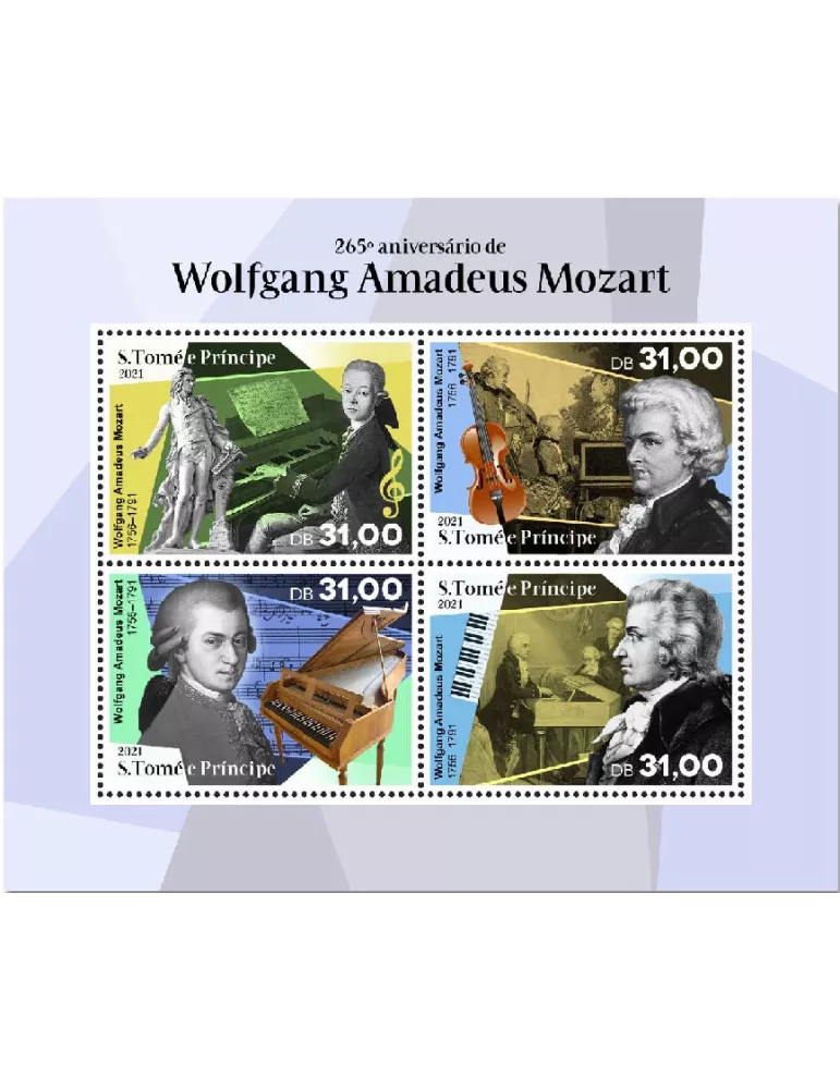 n° 7621/7624  - Timbre SAINT-THOMAS ET PRINCE Poste