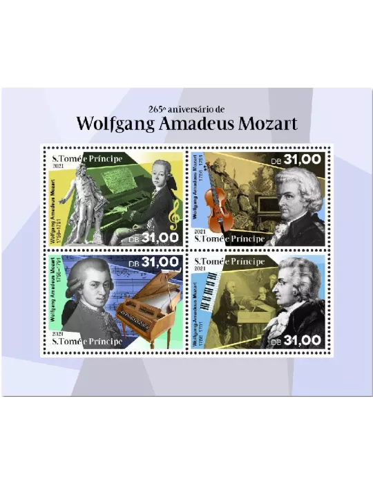 n° 7621/7624  - Timbre SAINT-THOMAS ET PRINCE Poste