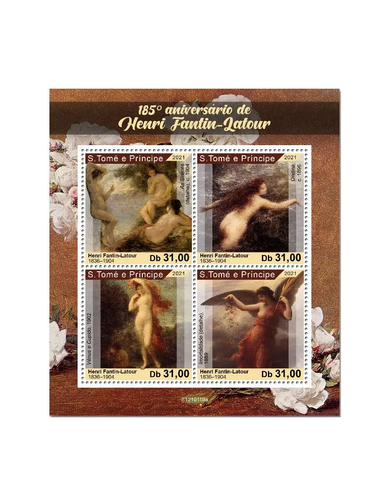 n° 7625/7628  - Timbre SAINT-THOMAS ET PRINCE Poste