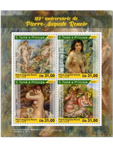 n° 7629/7632  - Timbre SAINT-THOMAS ET PRINCE Poste