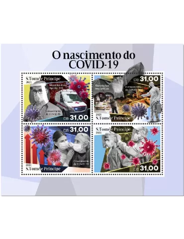 n° 7645/7648  - Timbre SAINT-THOMAS ET PRINCE Poste