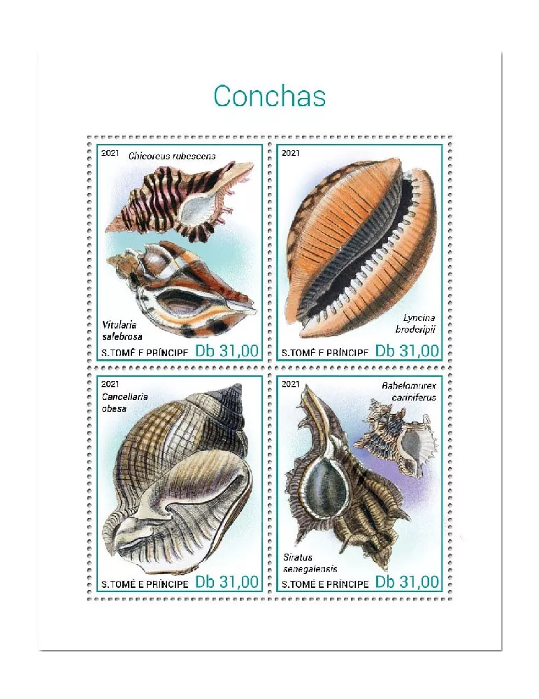 n° 7657/7660  - Timbre SAINT-THOMAS ET PRINCE Poste