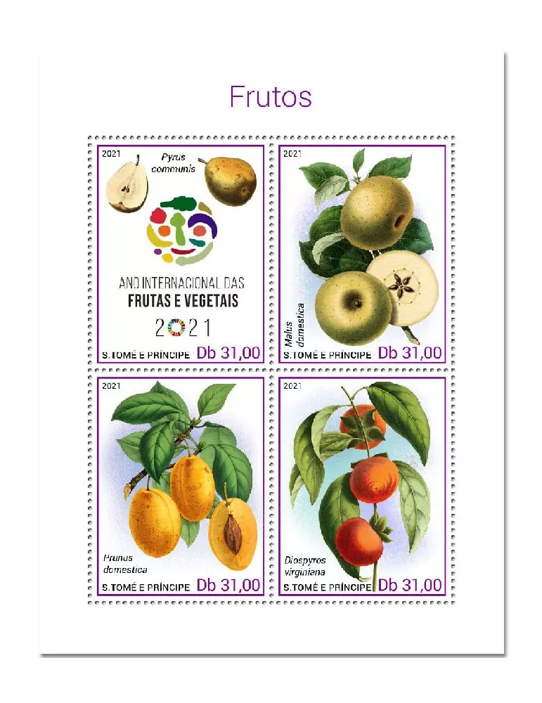 n° 7665/7668  - Timbre SAINT-THOMAS ET PRINCE Poste