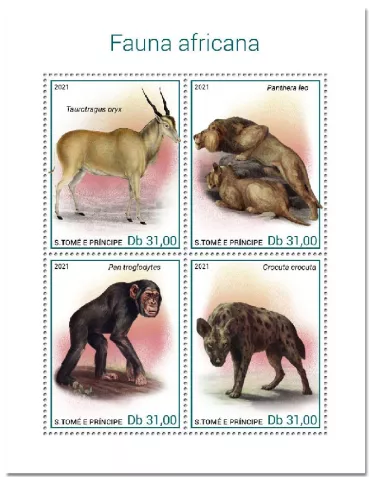 n° 7681/7684  - Timbre SAINT-THOMAS ET PRINCE Poste