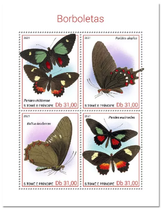 n° 7709/7712  - Timbre SAINT-THOMAS ET PRINCE Poste