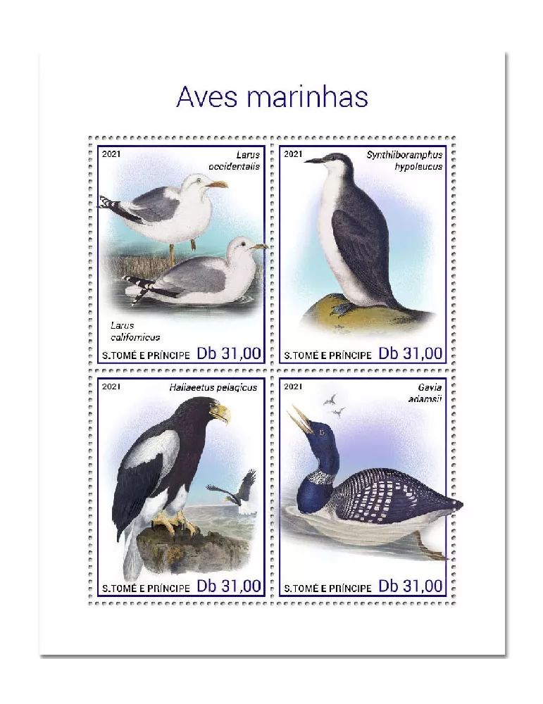 n° 7729/7732  - Timbre SAINT-THOMAS ET PRINCE Poste