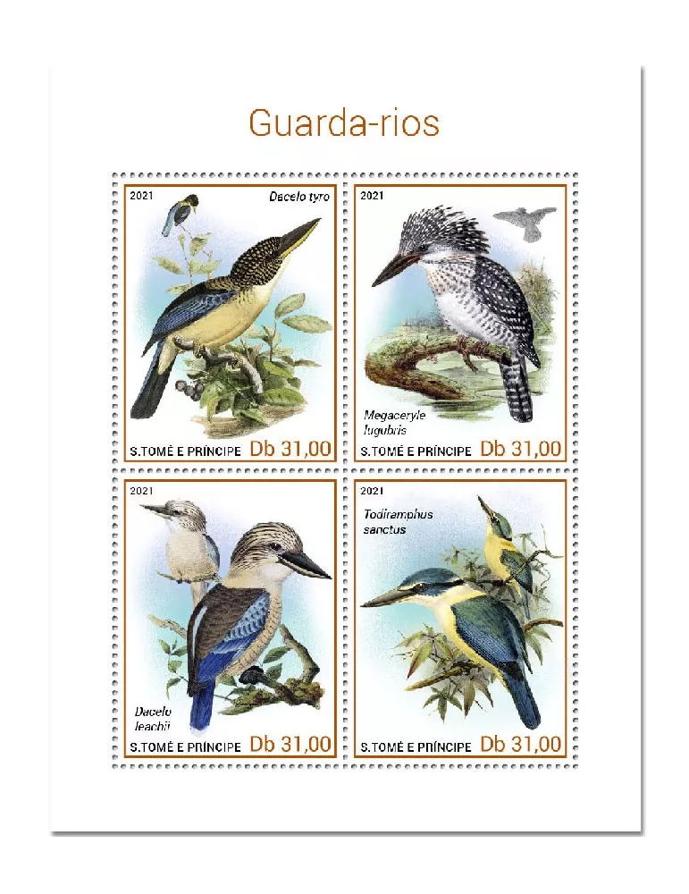 n° 7733/7736  - Timbre SAINT-THOMAS ET PRINCE Poste